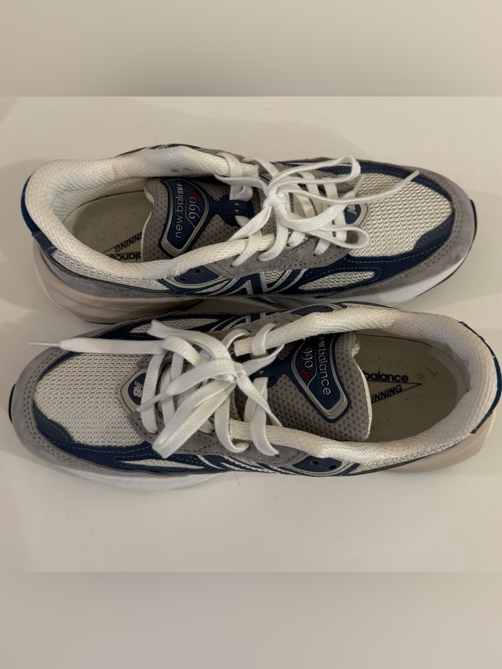 New Balance Navy, Gray & White Athletic Sneakers - Picture 6 of 7